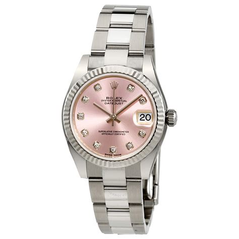 rolex ladies datejust pink|pre owned rolex ladies datejust.